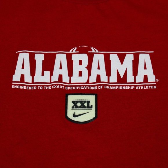 Nike Team Alabama Crimson Tide Football Sleeveless Shirt Mens 2XL - Picture 2 of 6